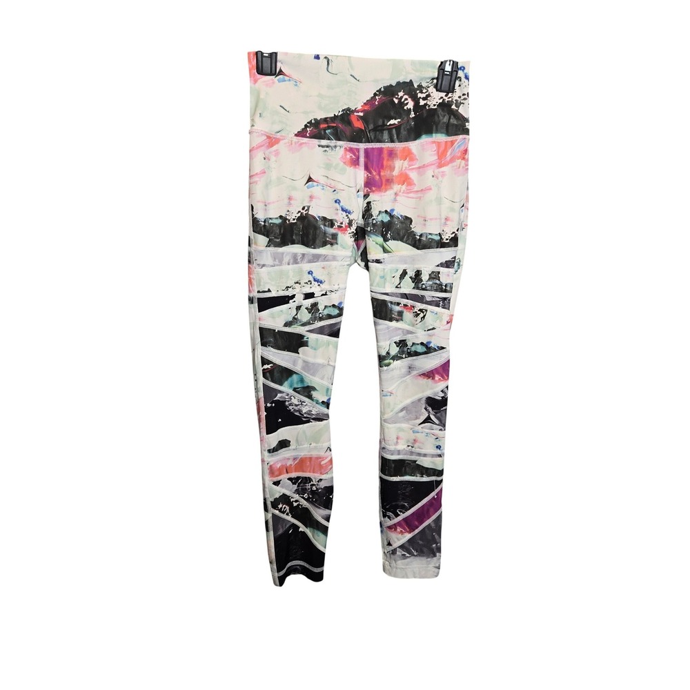 Lululemon High Times PantMulticolor Abstract Print Leggings‎  Womens 4?